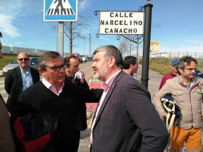 Inauguración de la calle a Marcelino Camacho en Ecija.