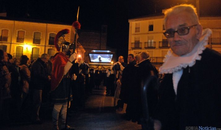 La procesión en la plaza Mayor./SN