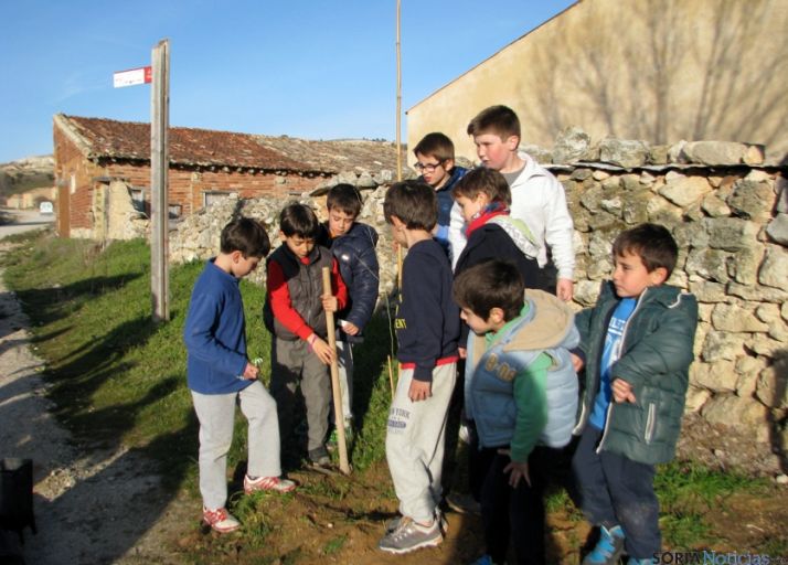 Un momento de la plantación.