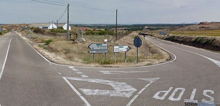 La SO-100 en el término de Berlanga de Duero. / GM