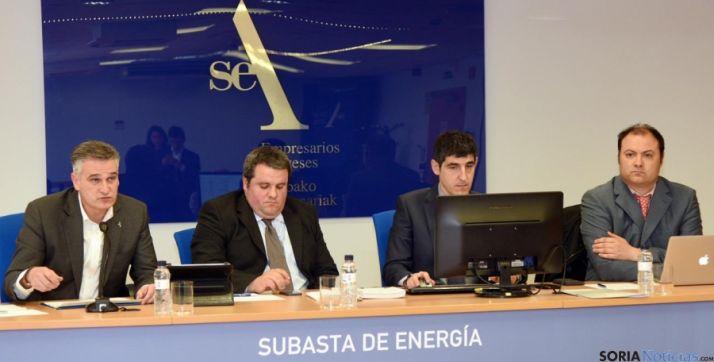 Un momento de la subasta de energía eléctrica.