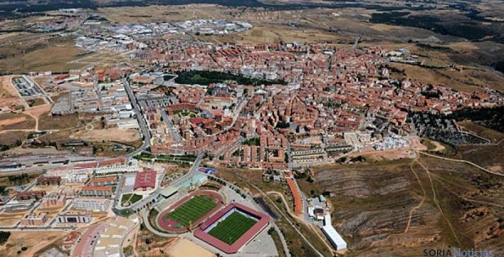 Imagen aérea de la capital de la provincia. / SN