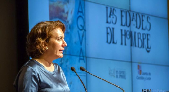 La consejera de Turismo, en la presentación de AQUA, en una imagen de archivo./SN