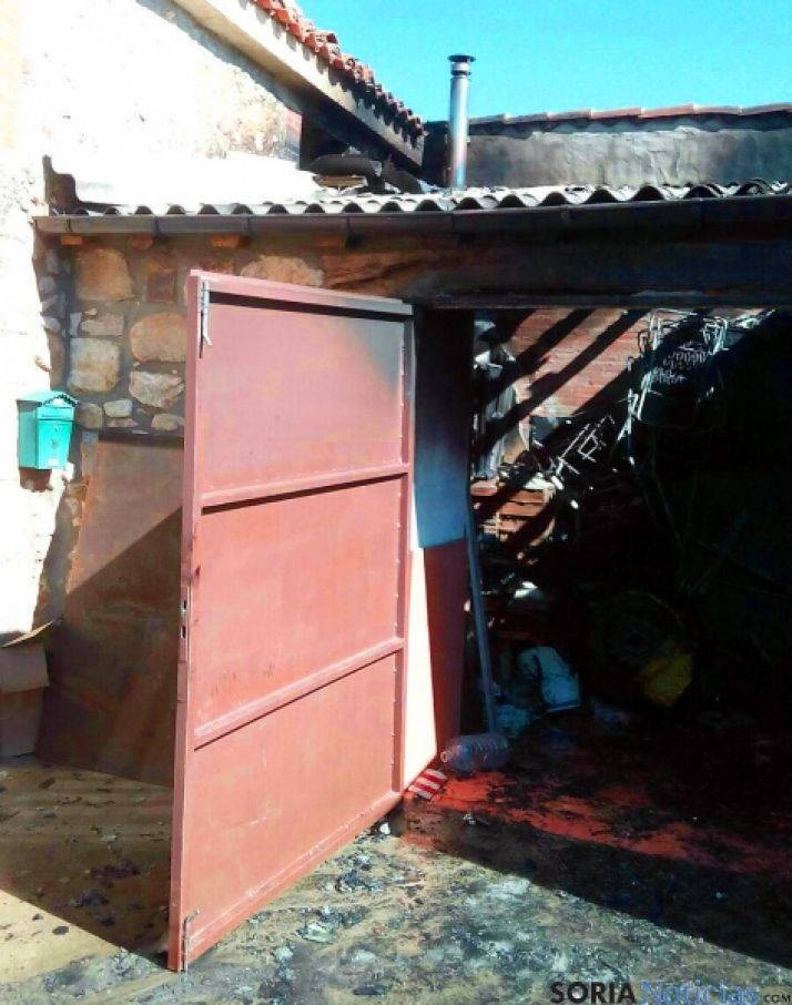 El local tras el fuego./Dip