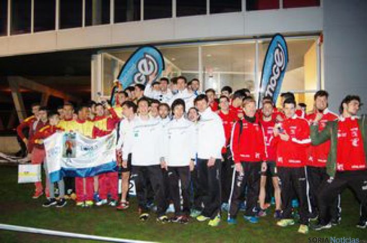 Atletas en el campeonato en Burgos.