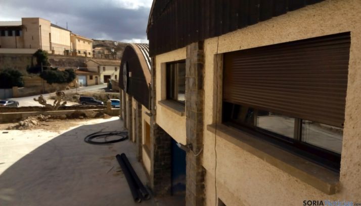 El edificio durante las obras este invierno. / SN