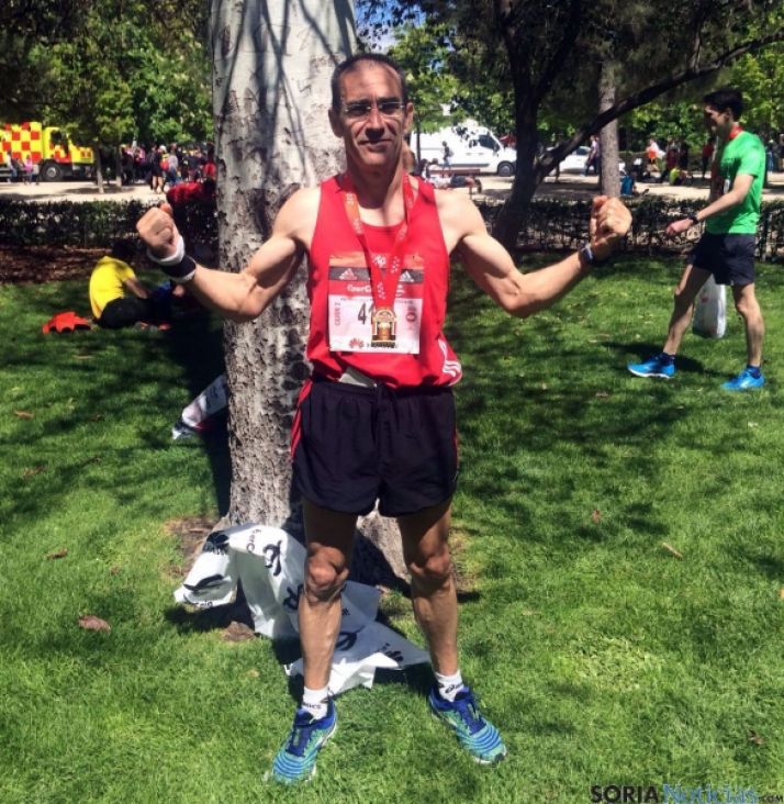 Luis Alberto tras la prueba.