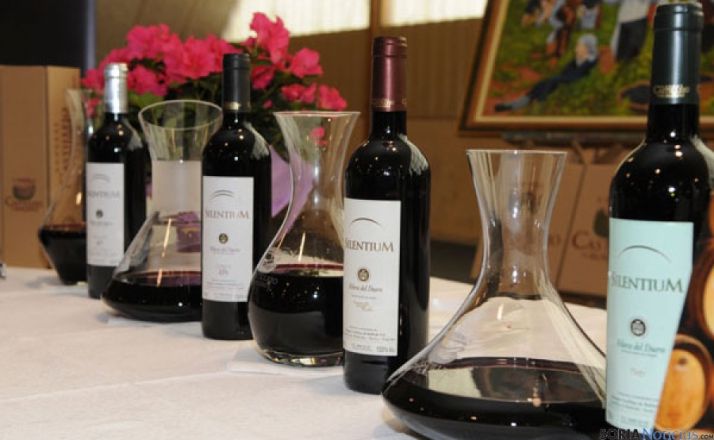 Vinos de DO Ribera del Duero soriana en la feria sanestebeña. / SN