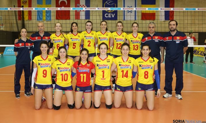 El combinado nacional junior./rfevb.com