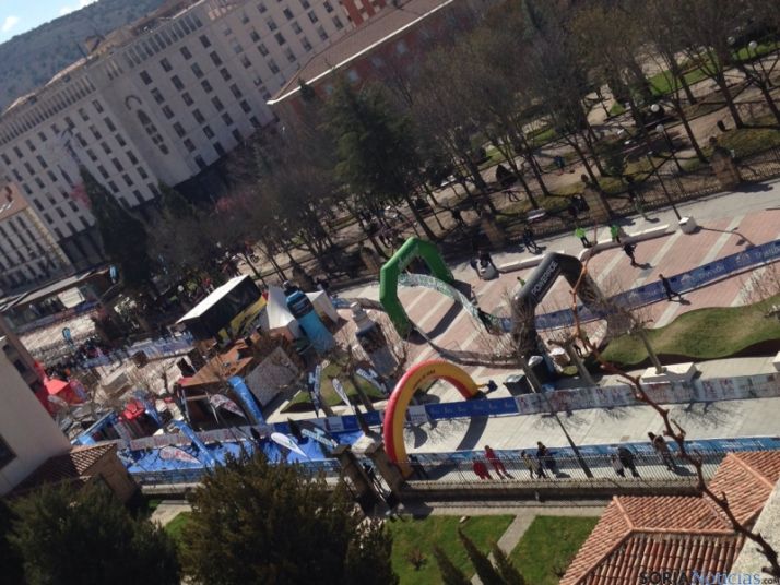 Competición de duatlon en Soria en 2015