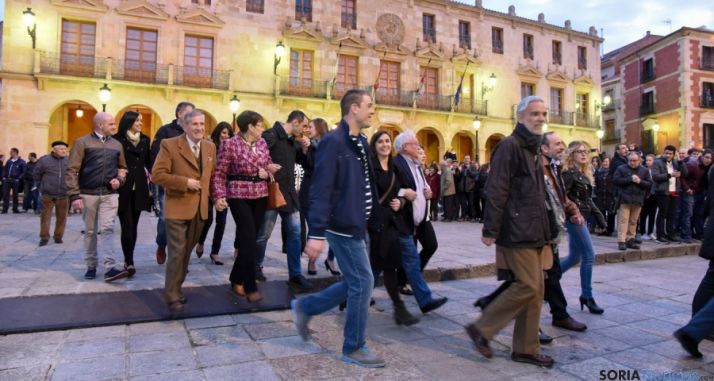 Salida de los jurados del acto del sorteo. /Ana Isla