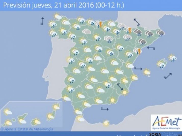 Temperaturas máximas entre 12 y 16 grados