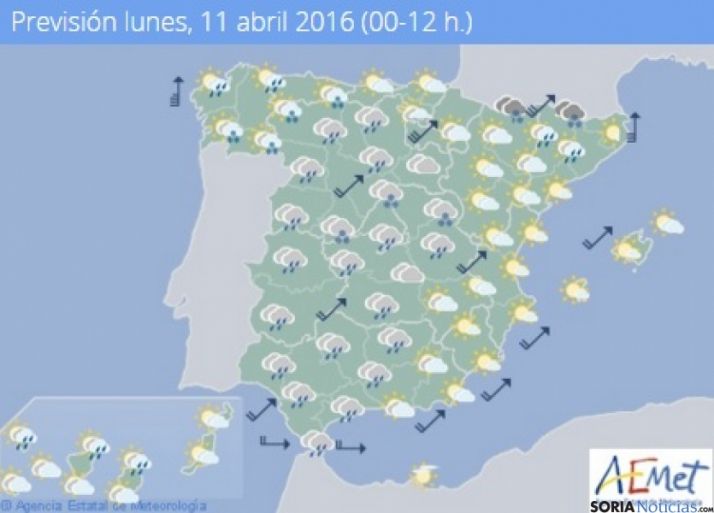 Cubierto y temperaturas sin cambios este lunes