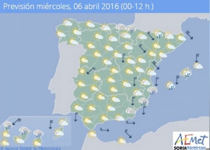 Temperaturas diurnas en ligero ascenso y poca nubosidad