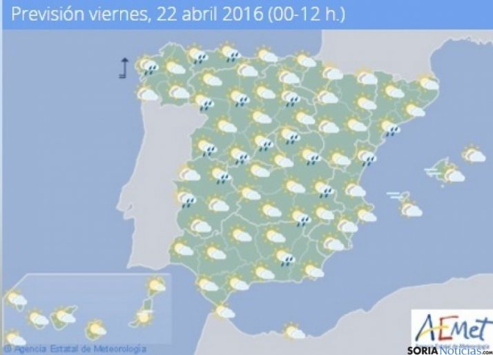 Nuboso aumentando a cubierto con precipitaciones