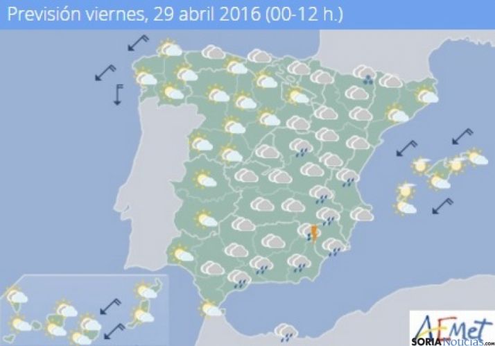 Nuboso con temperaturas en ligero ascenso
