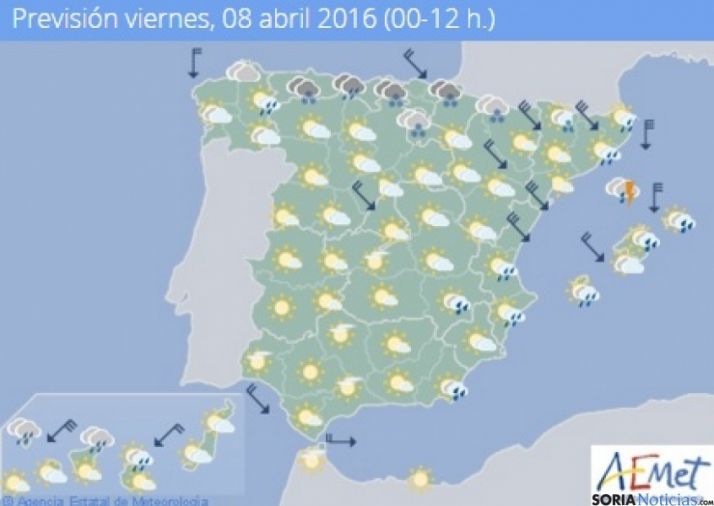 Bajan las temperaturas este viernes con máximas entre 8 y 12 grados