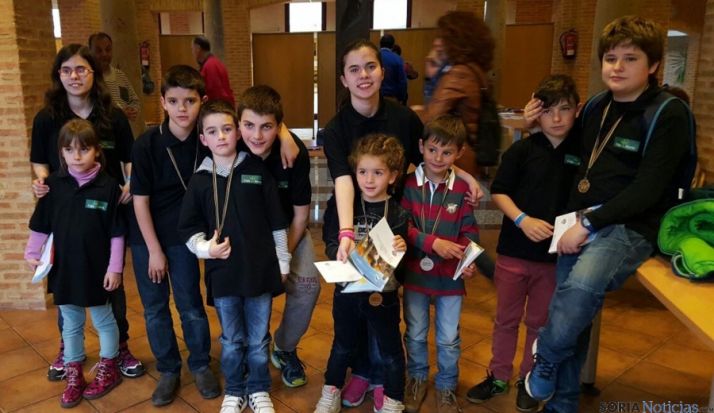 Algunos de los jóvenes jugadores.