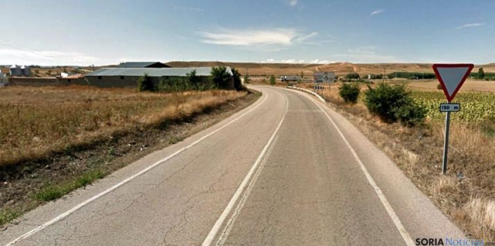 La C-101 en las inmediaciones de Almazán. / GM