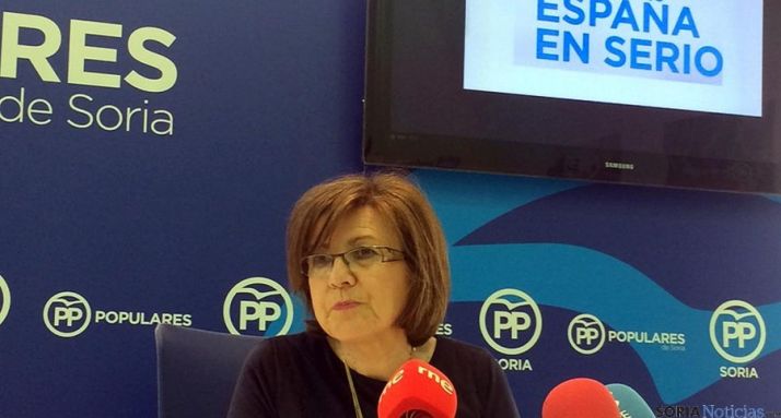 Marimar Angulo, este jueves en rueda de prensa. 