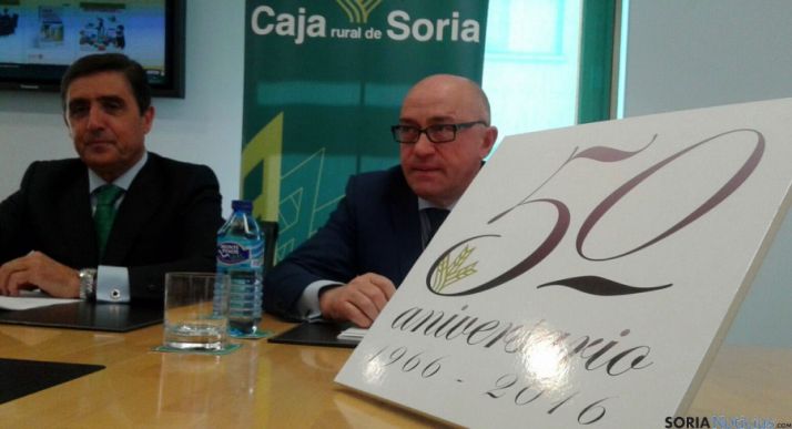 Domingo Barca (dcha.) y Carlos Martínez Izquierdo, este miércoles. / SN