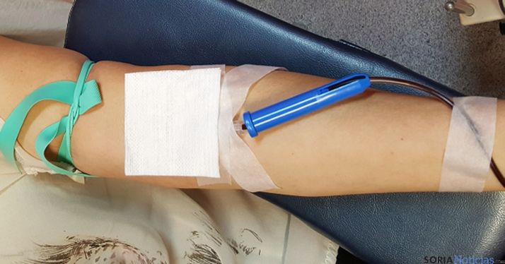 Una donación sanguínea.