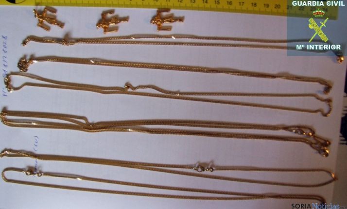 Algunas de las joyas recuperadas./SN