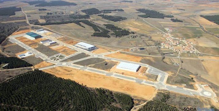 Vista aérea del polígono industrial de Navalcaballo. 