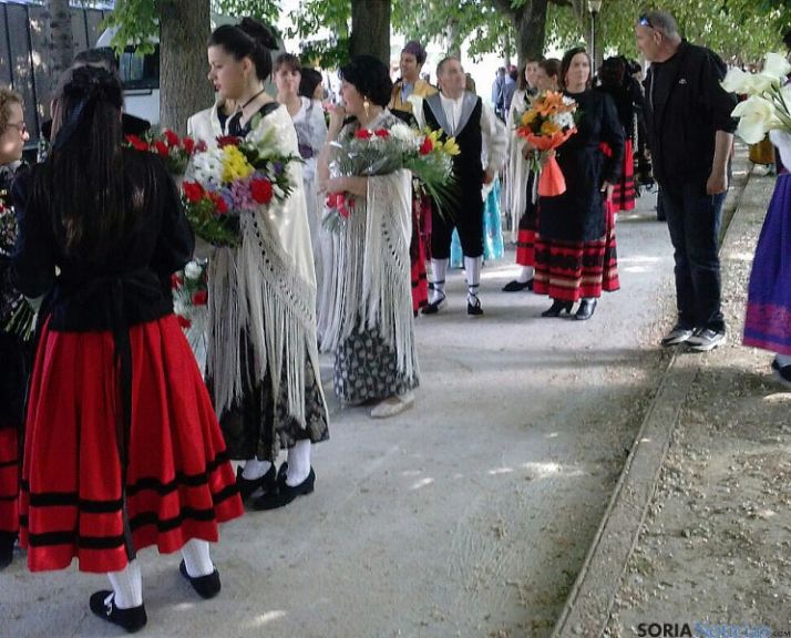 Una imagen de la ofrenda floral./SN