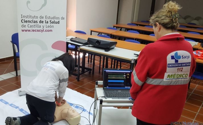 Una prueba de RCP. / Jta.