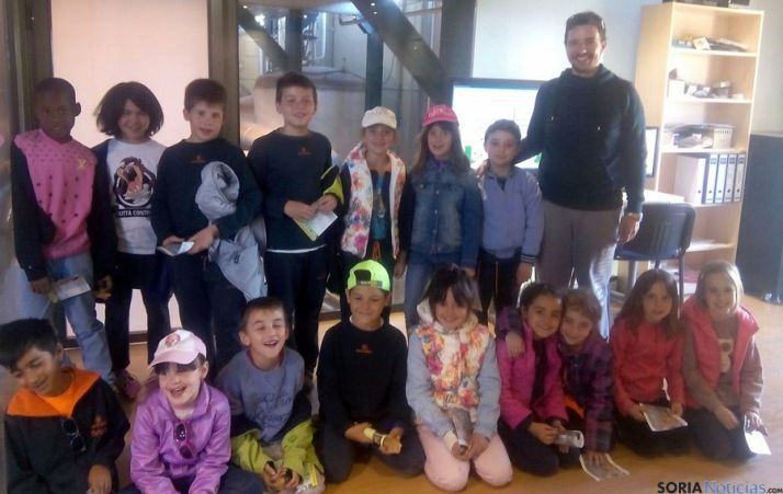 Uno de los grupos de Escolapios este lunes.