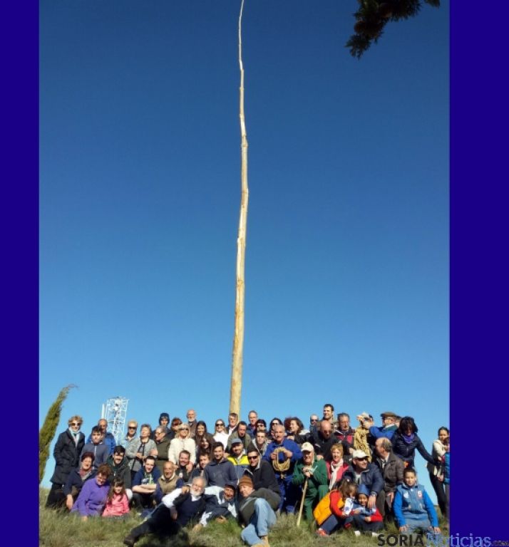 Los asistentes a la pingada.