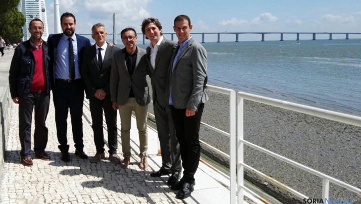 Jorge García, (izda.) Ángel Hernández, Vicent Torres, José Hidalgo, Carlos y Amancio del Castillo.