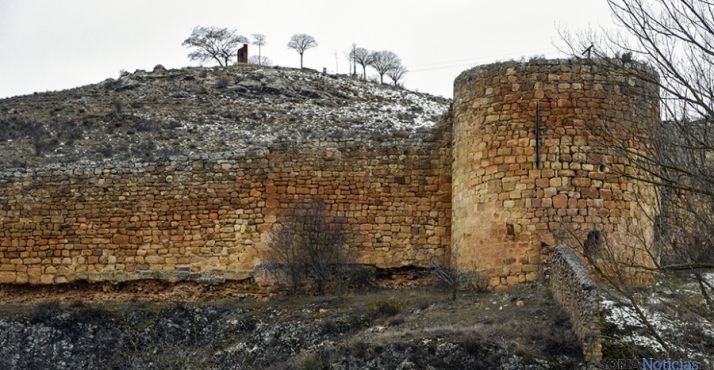 Imagen de un tramo de la muralla este invierno. / SN