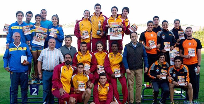 El CAEP, en el podio en una imagen de archivo.