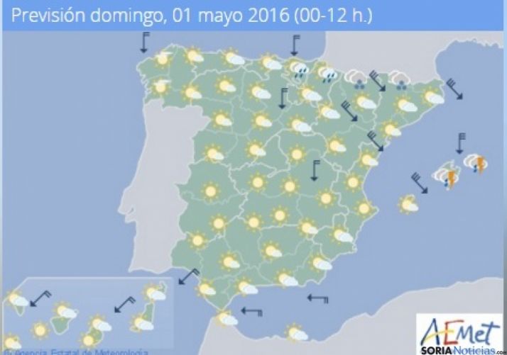 Temperaturas sin cambios y poco nuboso