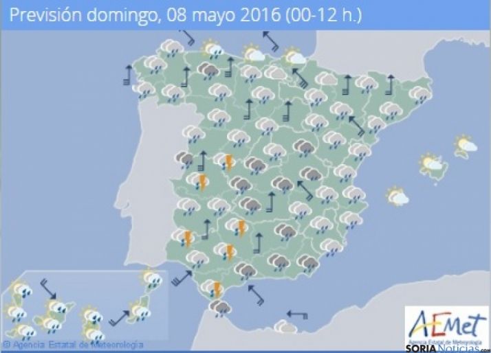 Más lluvias y chubascos este domingo
