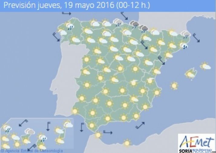 Temperaturas sin cambios con máximas de 22