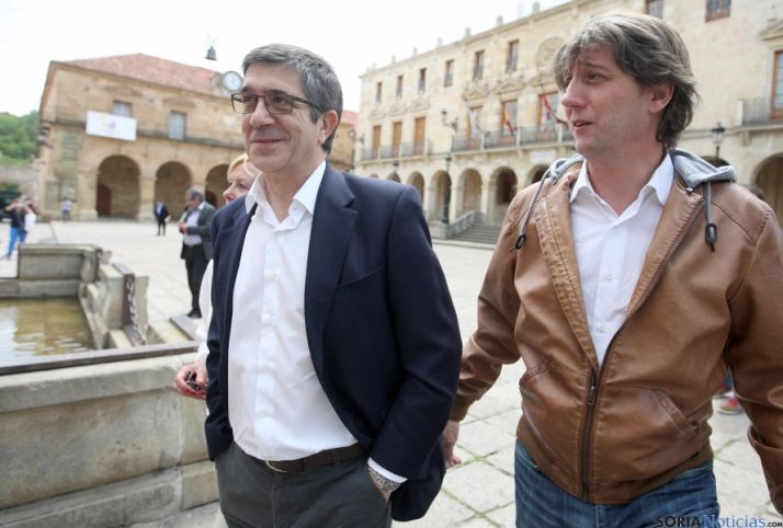 Patxi López en su visita a Soria