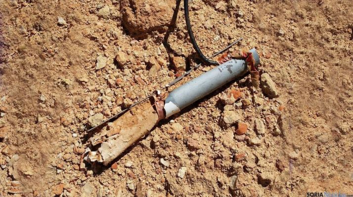 El barreno antes de estallar.