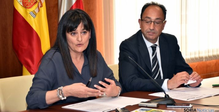 Elena del Vado y Manuel López este viernes. / Jta.