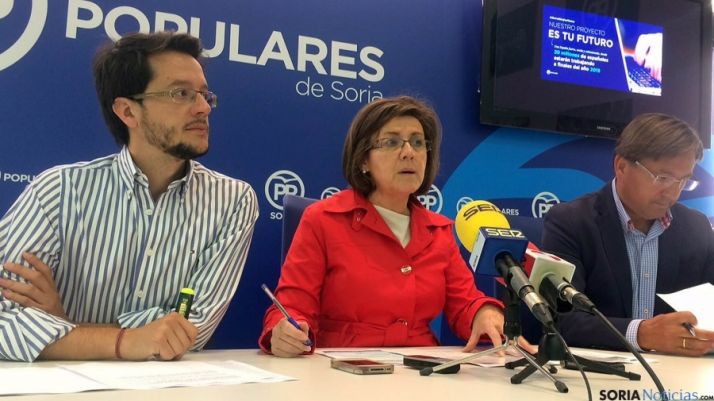 Cabezón, Angulo y Martínez este jueves.