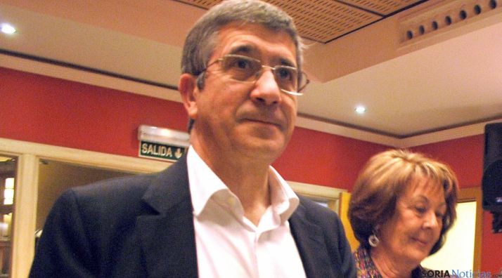 López, en su última visita a Soria./SN