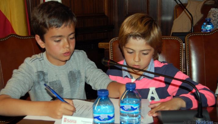 Los portavoces del Prácticas Numancia./Ayto