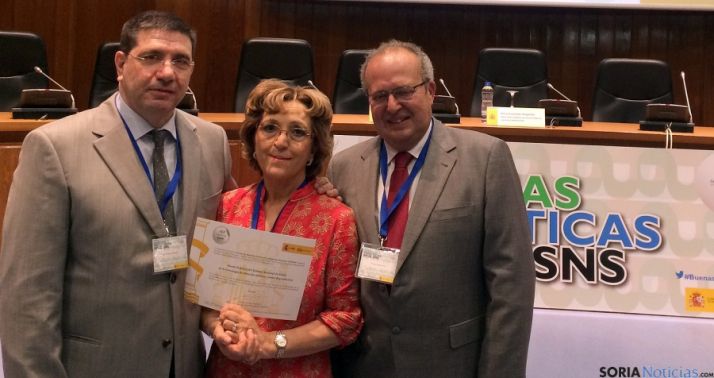 José María Sierra (izda.), Esperanza Martínez y Enrique Delgado. / Jta.