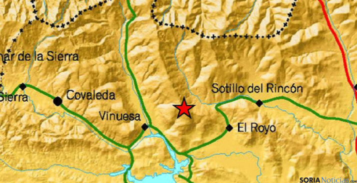 El lugar de  seísmo./IGN