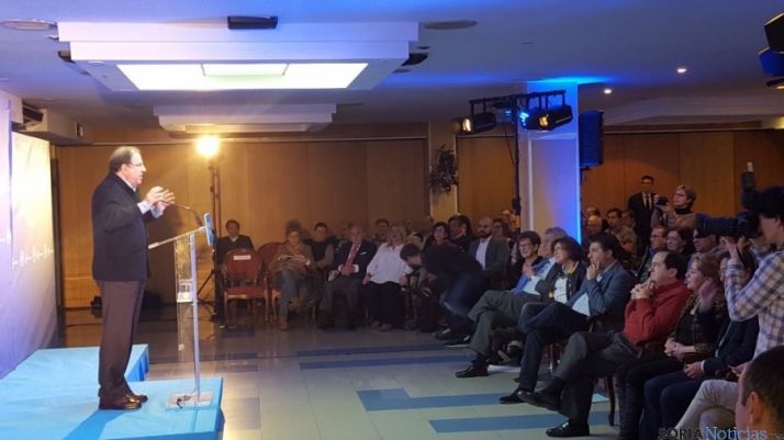 Acto de Juan Vicente Herrera en Soria. /Archivo