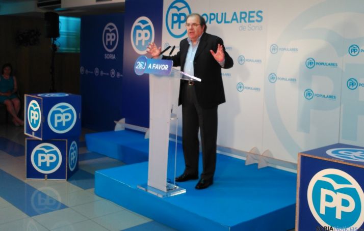 Juan Vicente Herrera, durante su intervención