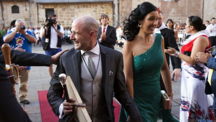 Los Jurados de la Blanca en su entrada al consistorio. / María Ferrer