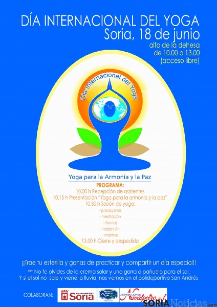 Yoga para todos en la Dehesa hasta las 13.00 horas